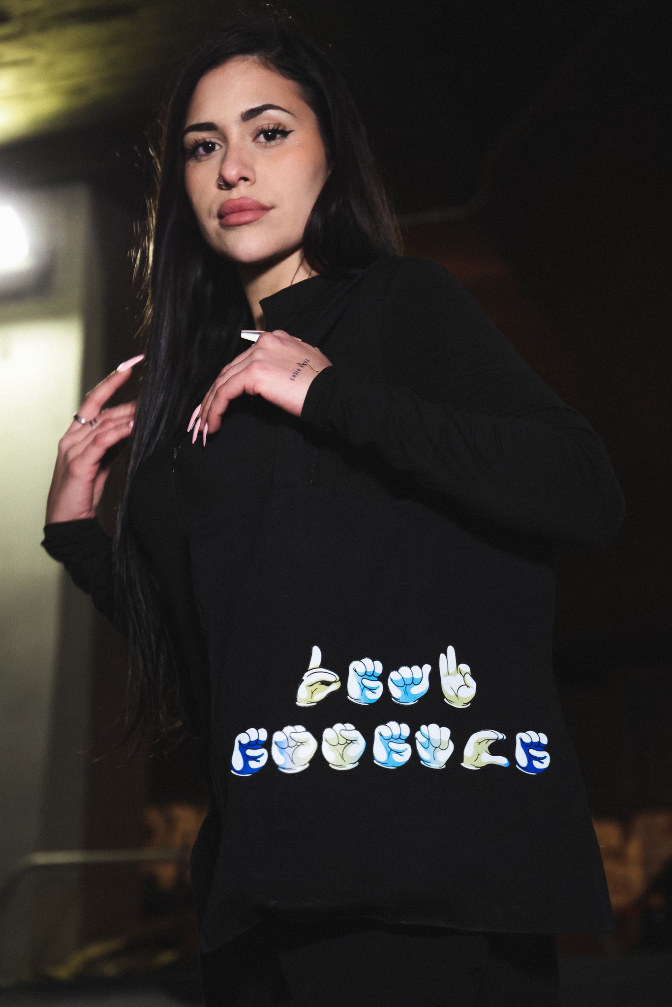 Tote Bag Deaf Essence Negro